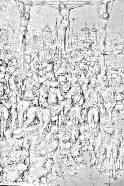 Crucifixión de Cristo de Workshop of Jan van Eyck